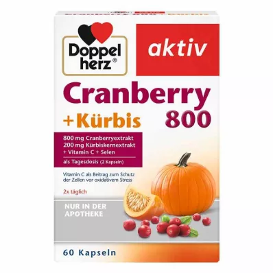 Doppelherz Cranberry+Pumpkin kapsle, 60 ks