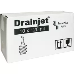 FREKA DRAINJET Fyziologický roztok 0,9% ISO, 10X120 ml