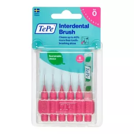 TEPE Mezizubní kartáček Original 0,4 mm ISO 0 růžový, 6 ks