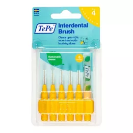 TEPE Mezizubní kartáček originál 0,7 mm ISO 4 žluté, 6 ks