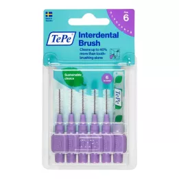 TEPE Mezizubní kartáček Original 1,1 mm ISO 6 fialových, 6 ks