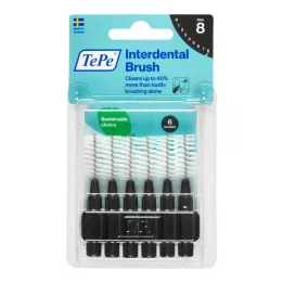 TEPE Mezizubní kartáček Original 1,5 mm ISO 8 černých, 6 ks
