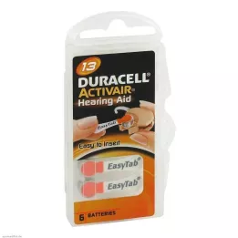 BATTERIEN f.sluchadla Duracell 13, 6 ks