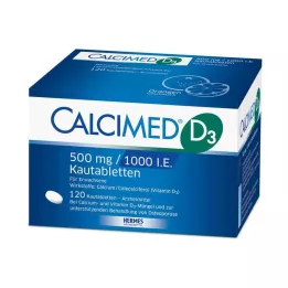 CALCIMED D3 500 mg/1000 I.U. Žvýkací tablety, 120 ks