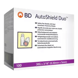 BD AUTOSHIELD Duo bezpečnostní jehly do pera 5 mm, 100 ks