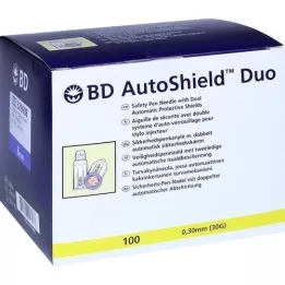 BD AUTOSHIELD Duo bezpečnostní jehly do pera 8 mm, 100 ks