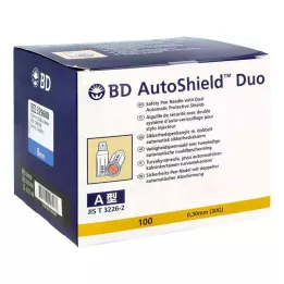 BD AUTOSHIELD Duo bezpečnostní jehly do pera 8 mm, 100 ks