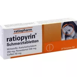 RATIOPYRIN Tablety proti bolesti, 20 ks