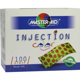 INJECTION barevný proužek 18x39 mm dětský brouk, 100 ks