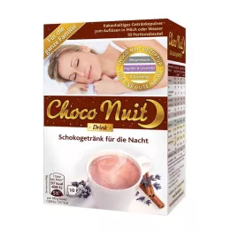 CHOCO NUIT Čokoládový nápoj v prášku na dobrou noc, 10 ks