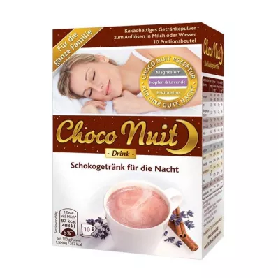 Čokoládový nápoj na dobrou noc v prášku Choco Nuit, 10 ks