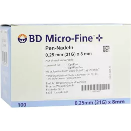 BD Micro-Fine + 8 jehel 0,25x8 mm, 100 ks