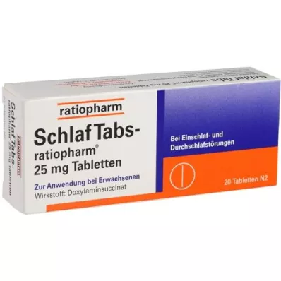SCHLAF TABS-ratiopharm 25 mg tablety, 20 ks
