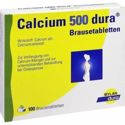 CALCIUM 500 dura šumivých tablet, 100 ks