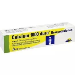 CALCIUM 1000 dura šumivých tablet, 20 ks