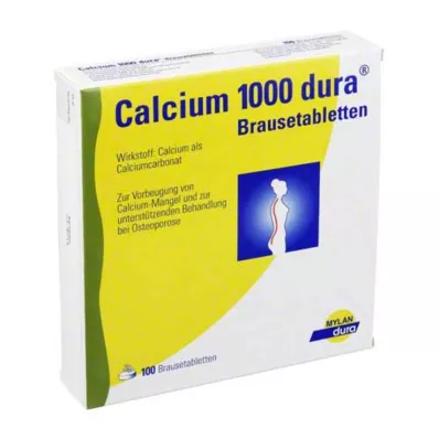 CALCIUM 1000 dura šumivých tablet, 100 ks