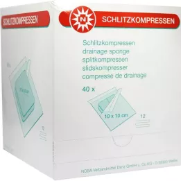 SCHLITZKOMPRESSEN 10x10 cm sterilní 12x, 40X2 St
