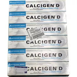 CALCIGEN D 600 mg/400 I.U. Šumivé tablety, 120 ks
