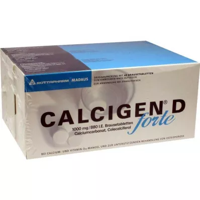 Calcigen D forte 1000 mg / 880 IU šumivé tablety, 120 ks