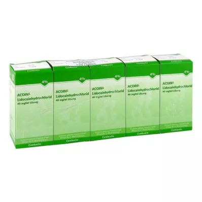 Acoin lidokain hydrochlorid 40 mg/ml roztok, 5x50 ml