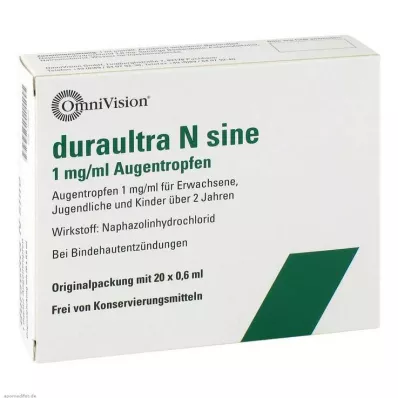 DURAULTRA N sinusové oční kapky, 20X0,6 ml