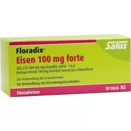 FLORADIX Železo 100 mg forte potahované tablety, 50 ks