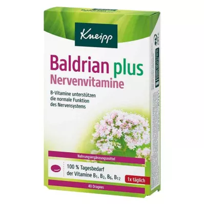 Kneipp Valerian plus nervové vitamíny dražé, 40 kusů