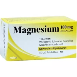 MAGNESIUM 100 mg tablety Jenapharm, 20 ks