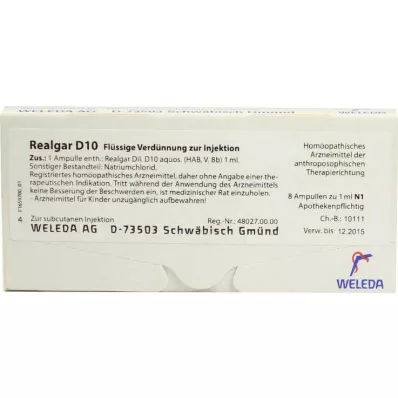 Ampulky Realgar D 10, 8X1 ml