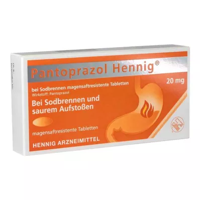 Pantoprazole Hennig b.Heartburn 20 mg enterosolventní tablety, 7 ks