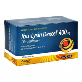 IBU-LYSIN Dexcel 400 mg potahované tablety, 50 ks