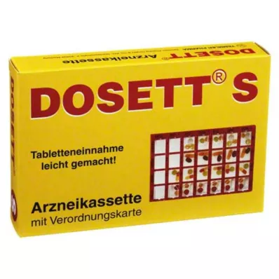 Dosett S lékařská kazeta červená, 1 ks