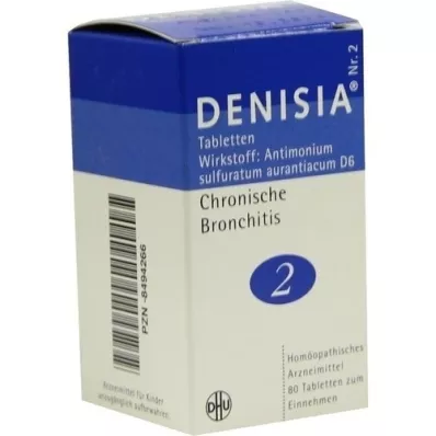 DENISIA 2 tablety na chronickou bronchitidu, 80 ks