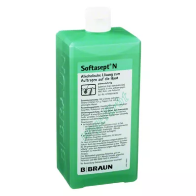 Softasept® N bezbarvý dezinfekční prostředek na kůži, 1000 ml