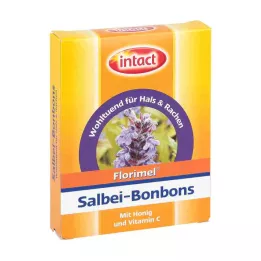 FLORIMEL Šalvějové bonbóny s vitaminem C, 50 g
