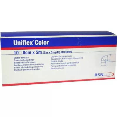 UNIFLEX Univerzální obvazy 8 cmx5 m modré, 10 ks