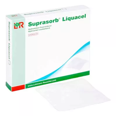 SUPRASORB Liquacel hydroakt.Faserverb.15x15 cm, 4 ks