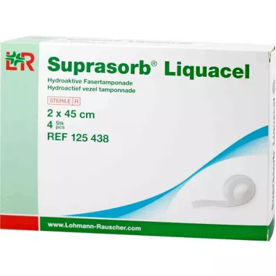 SUPRASORB Liquacel hydroakt.Faserverb.2x45 cm, 4 ks SUPRASORB Liquacel hydroakt.Faserverb.2x45 cm, 4 ks