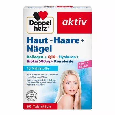 DOPPELHERZ Tablety Skin+Hair+Nails, 60 ks