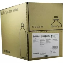 AQUA AD injectabilia Ecoflac Plus infuzní roztok, 10X500 ml