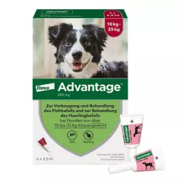 Advantage 250 pro psy od 10-25 kg, 4 ks