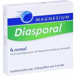 MAGNESIUM DIASPORAL 4 mmol ampule, 5X2 ml