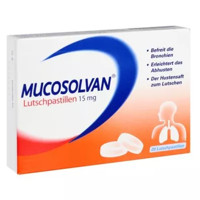 MUCOSOLVAN Pastilky 15 mg, 20 ks