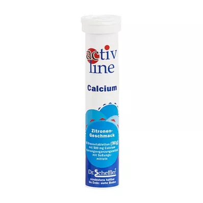ACTIVLINE Šumivé tablety Calcium lemon, 20 ks