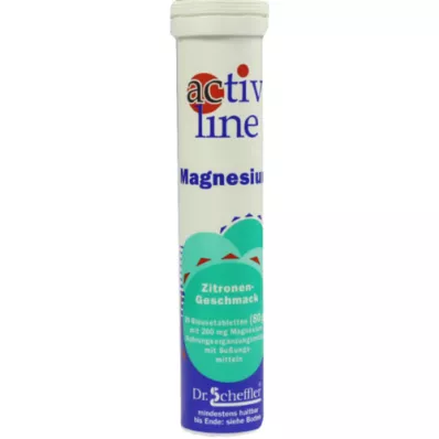 ACTIVLINE Šumivé tablety Magnesium lemon, 20 ks