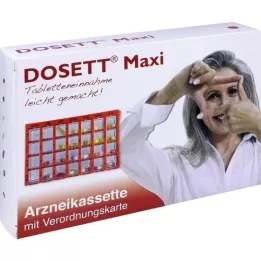 DOSETT Maxi kazeta na léky červená, 1 ks
