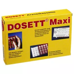 DOSETT Maxi kazeta na léky červená, 1 ks