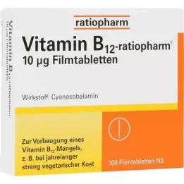 VITAMIN B12-RATIOPHARM 10 μg potahované tablety, 100 ks