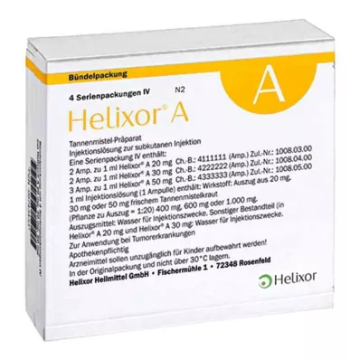 Ampulky Helixor série A pack IV (4x7 kusů)