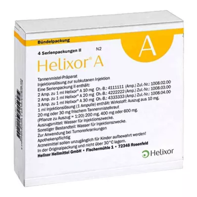 Ampulky Helixor série A pack II (4x7 ks)